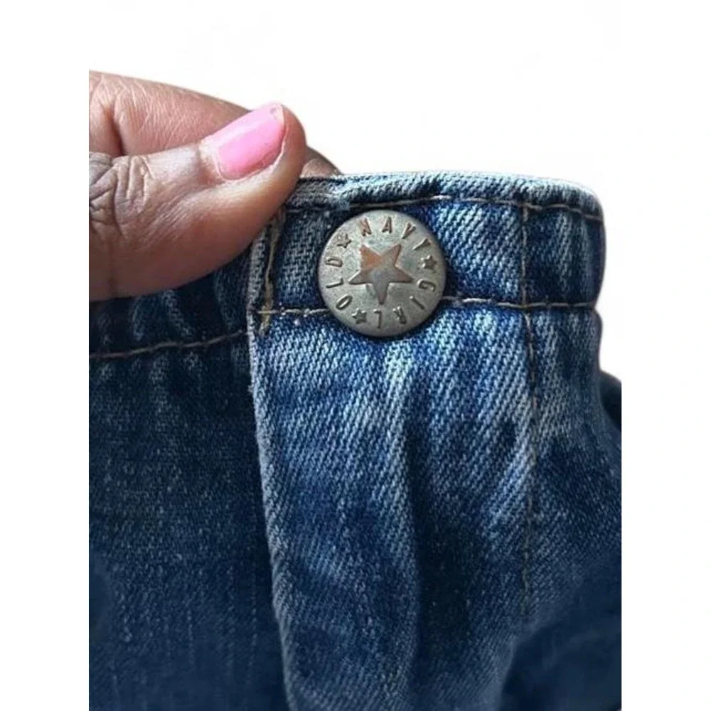 Y2K Girls Low Rise Flare Bell Bottom Jeans Dark Wash Denim Old Navy Girl 10